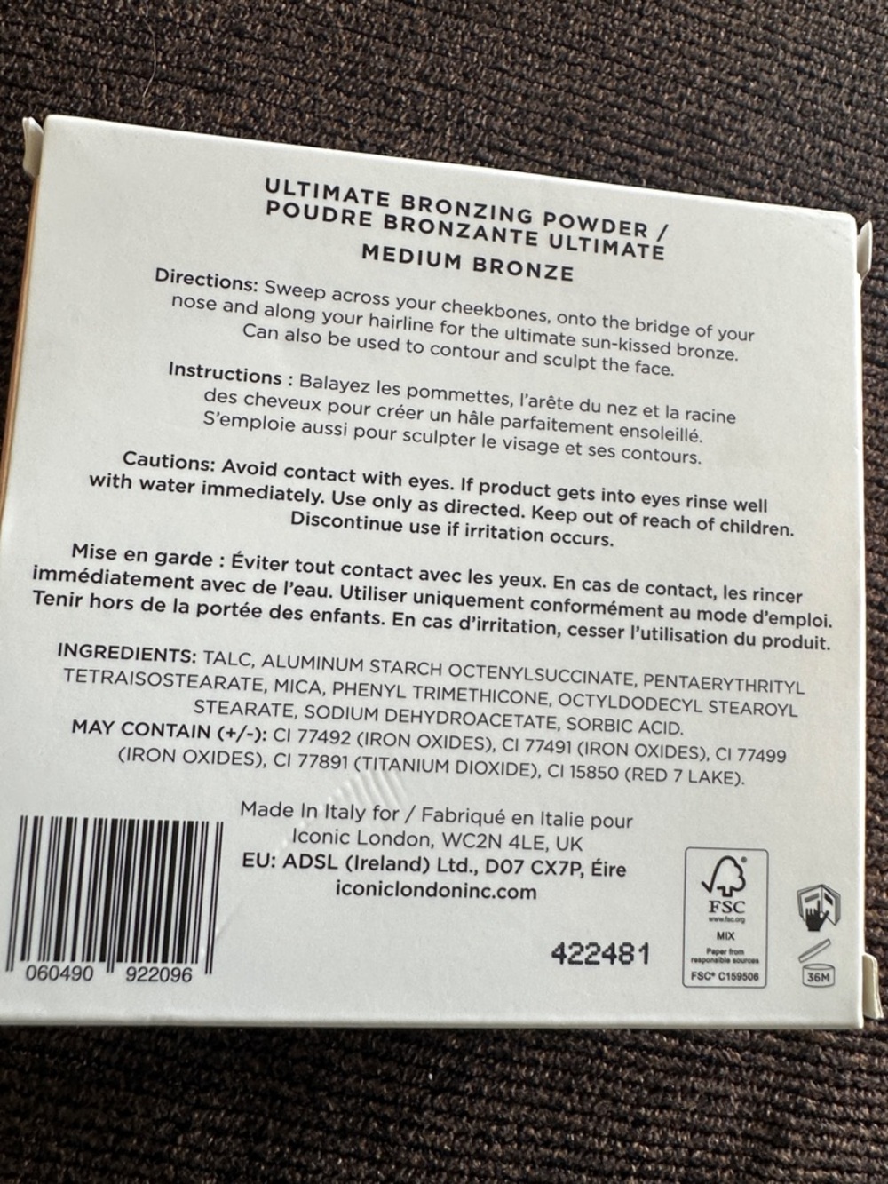 ICONIC London Ultimate Bronzing Powder 
Medium Bronze - Picture 7 of 7